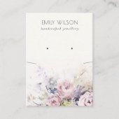 Blush Rose Flora Necklace Erring Juwelendisplay Visitenkarte (Vorderseite)