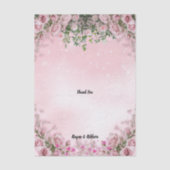 Blush Rose Floral Tissue Paper Seidenpapier (Vorderseite)