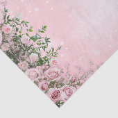 Blush Rose Floral Tissue Paper Seidenpapier (Ausschnitt)