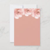 Blush Rose Foto Hochzeit Save The Date (Rückseite)