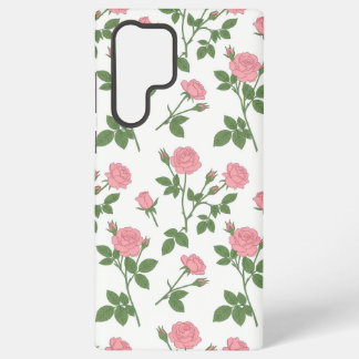 Blush Rose Garden | Pink Rose Floral Samsung Phone Galaxy Hülle