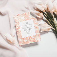 Blush Rose Gemstone Illusion Hochzeit Einladung