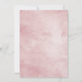 Blush & Rose Gerahmte Hochzeitseinladungen Einladung (Rückseite)