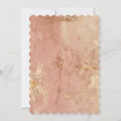 Blush Rose Gold 16. Geburtstag Einladung (Rückseite)