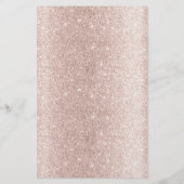 Blush Rose Gold Blumenbeauty Salon Wellness-Center Flyer (Hinten)