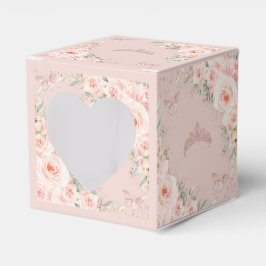 Blush Rose Gold Butterfliegen Quince XV Mini Geschenkschachtel