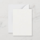 Blush Rose Gold Floral Dancer Academy Logo Mitteilungskarte (Rückseite)