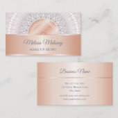 Blush Rose Gold Gray Mandala Visitenkarte (Vorne/Hinten)