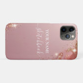 Blush Rose Gold Personalisiert iPad Case - Custom (Rückseite (Horizontal))