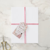 Blush Rose Gold Quinceanera Vielen Dank Geschenkanhänger (Mit Garn)