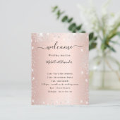 Blush Rose Gold Silbermedaille Glitzer Hochzeitspr (Stehend Vorderseite)