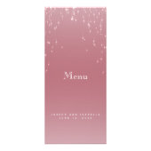 Blush Rose Gold Star Lights - Menü (Vorne)