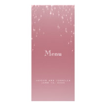 Blush Rose Gold Star Lights - Menü