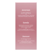 Blush Rose Gold Star Lights - Menü (Hinten)