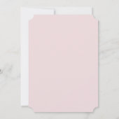 Blush Rose & Gold Sweet 16 Bow Geburtstag Einladung (Rückseite)