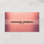 Blush Rose Gold Zwei-Tone-Visitenkarte Visitenkarte (Vorderseite)