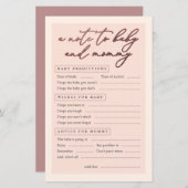 Blush Rose Goldtypografie ein Hinweis für Baby und (Vorne/Hinten)