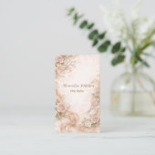 Blush Rose Hair Studio Illustration Visitenkarte (Stehend Vorderseite)