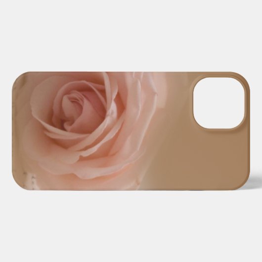 Blush Rose iPhone 13 Slim Fit Case, Glossy iPhone Hülle (Rückseite (Horizontal))