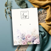 Blush-Rose-Logo-Anzeige für das Blumenmuster Visitenkarte