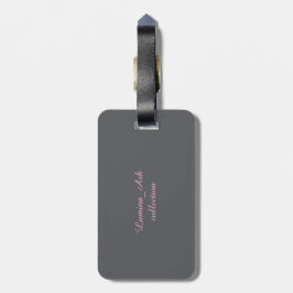 Blush Rose Luggage Tag — Lumina & Ash Collection Gepäckanhänger