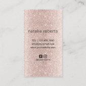 Blush-Rose mit Blush- Visitenkarte (Rückseite)