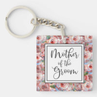 Blush Rose Muster Mutter des Groom Square