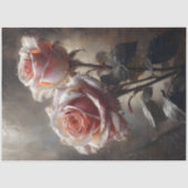 Blush Rose Pair Decoupage Seidenpapier (Vorderseite)