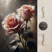 Blush Rose Pair Decoupage Seidenpapier