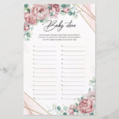 Blush-Rose-Peonies-Goldrahmen-Grünpflanzen Babyart (Vorderseite)