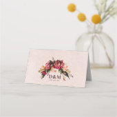 Blush-Rose Platzkarte (Rückseite)