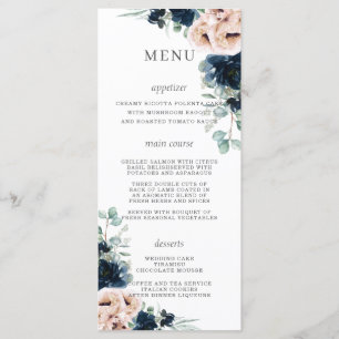 Blush Rose Poppies Blumenmenü für Hochzeiten in Na Programm