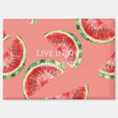 Blush Rose Red Green Watermelons Magnet (Vorderseite)