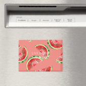 Blush Rose Red Green Watermelons Magnet (In Situ (Geschirrspüler))