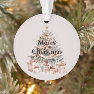 Blush Rose Rosa Weihnachtsbaum Ornament