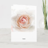 Blush Rose Rose Gold Geburtstag Karte (Rückseite)