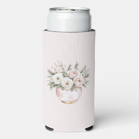 Blush-Rose Selters Dosenkühler (Seltzer Rückseite)