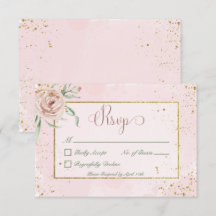 Blush-Rose und Goldakzente Hochzeit