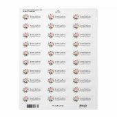 Blush-Rose und Peonies Bloral-Brautparty-Labels (Vorne)