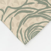 Blush Rose Vintag Gartenmuster Fleecedecke (Ecke)