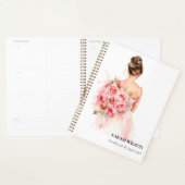 Blush Rose Wasserfarbe Hochzeitskraut Brautparty Planer (Anzeige)