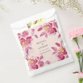 Blush Rose Wasserfarbe Moderne Hochzeit Geschenktütchen (Versiegelt)