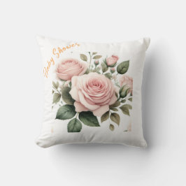 Blush-Rose Wasserfarben-Kissen Kissen