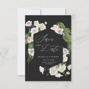 Blush-Rosen-Sophisticated-Floral-Save-The-Date-Kar Einladung