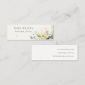 Blush Roses Floral Earring Hoop Loop Stud Display Mini Visitenkarte (Vorne/Hinten)