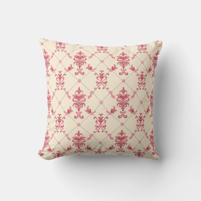 Blush Royal Lattice Princesscore Kissen (Vorderseite)