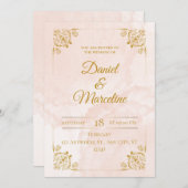 Blush Royale: Eine goldene Affäre mit einer Einlad Einladung (Vorne/Hinten)