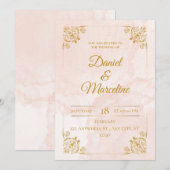 Blush Royale: Eine goldene Affäre mit einer Einlad Einladung (Vorne/Hinten)