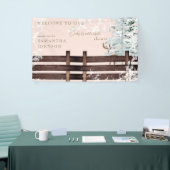 Blush Rustic Baby's Cold Outside Willkommen Banner (Messeveranstaltung)
