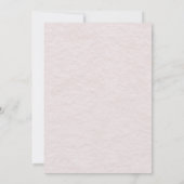 Blush Rustic Calligraphy Wedding Einladung (Rückseite)